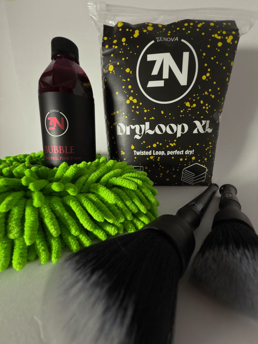 Essential Wash KIT – Spumă + Prosop + Mănușă + Pensule