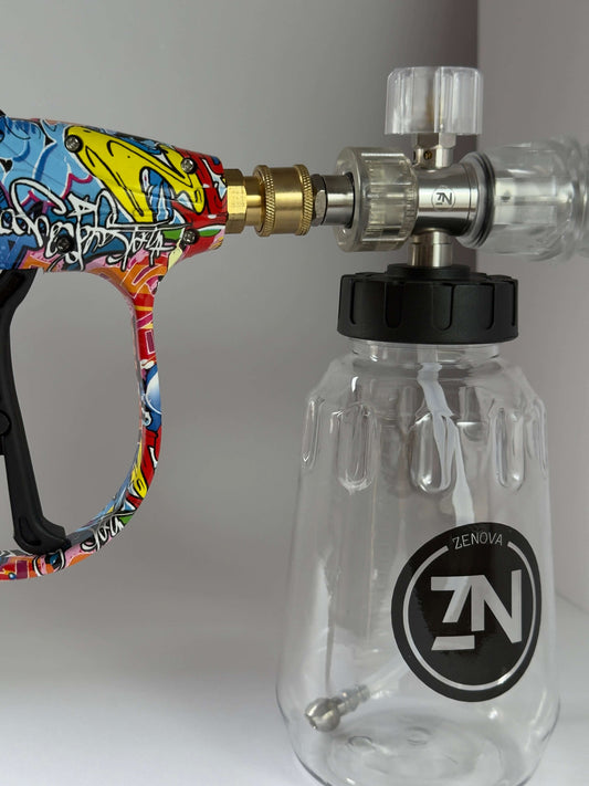 Set Profesional Detailing Auto – Pistol Presiune + Lance Spumare, Compatibile Karcher