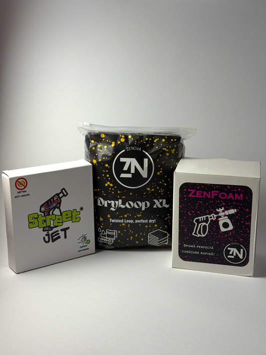 QuickWash & Dry – Pistol Presiune + Lance Spumare + Prosop Uscare