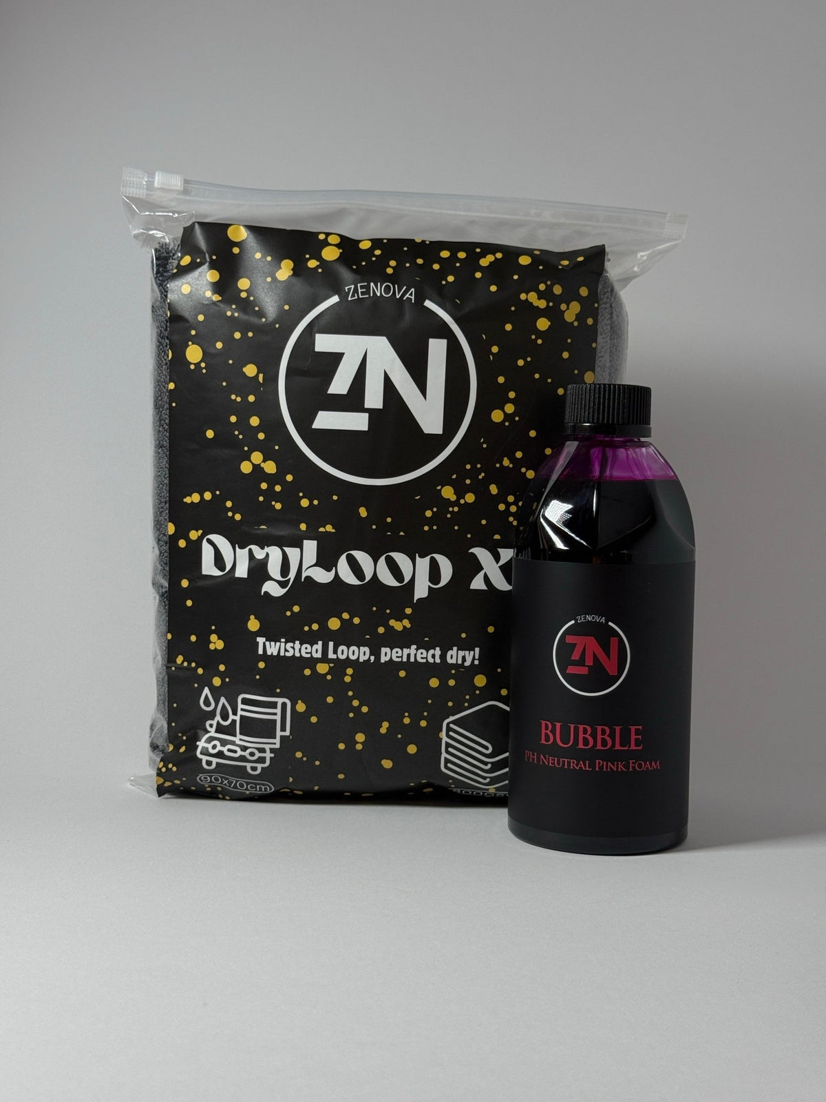 Wash&Dry Combo - Spuma Auto+Prosop Uscare - Zenova
