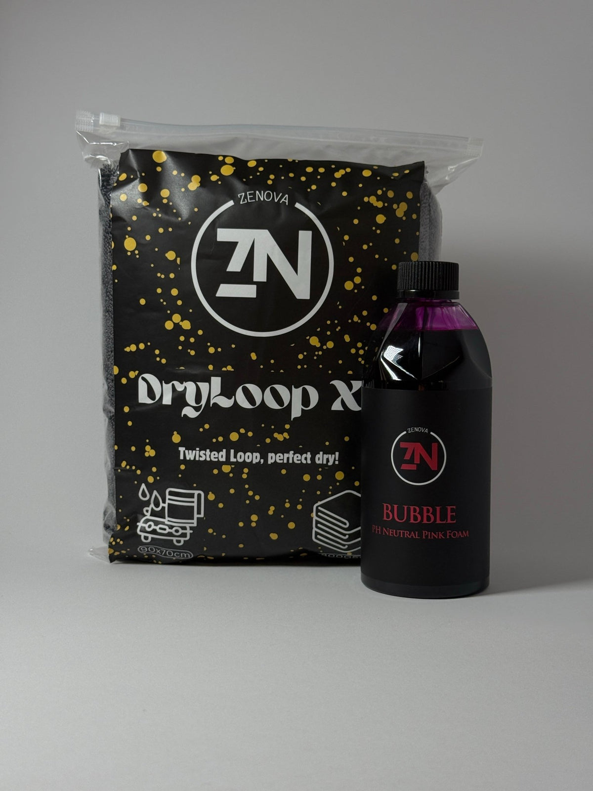 Wash&Dry Combo - Spuma Auto+Prosop Uscare - Zenova